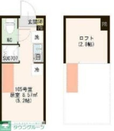 レジデンス・イン初台の物件間取画像